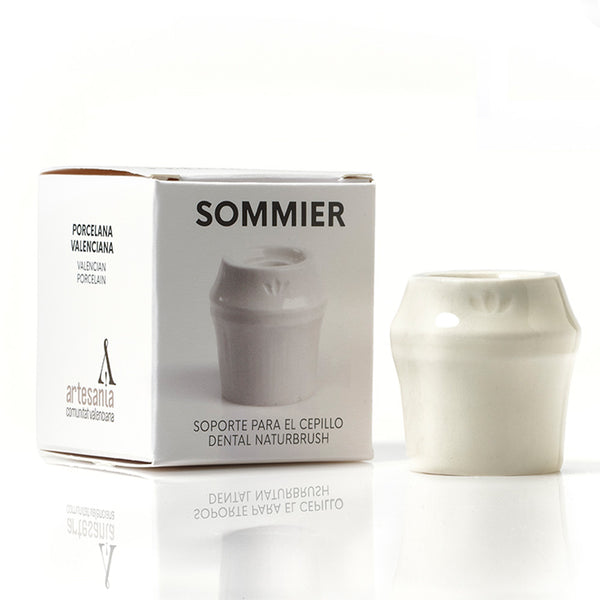 Naturbrush Sommier hammasharjan teline #blanco 1 kpl | Vuodevaatteet.fi
