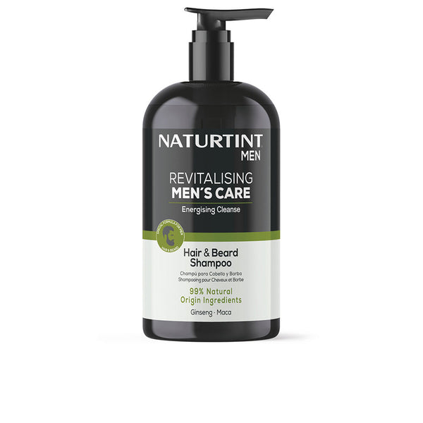 Naturtint Revitalising Men'S Care Hair And Beard Shampoo Energizing Cleansing 500 Ml | Vuodevaatteet.fi