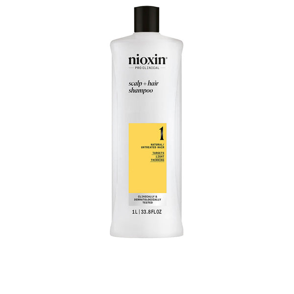 Nioxin System 1 - Shampoo - Natural Hair With Mild Weakening 1000 Ml | Vuodevaatteet.fi