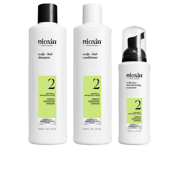 Nioxin System 2 - Kit - Treatment For Natural Hair With Advanced Weakening 3 Units | Vuodevaatteet.fi