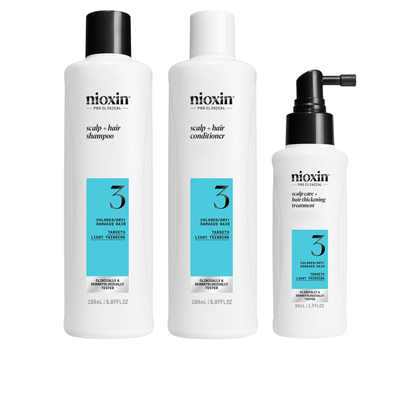 Nioxin System 3 - Hoitokitti - Väritetyille Hiuksille, Joilla On Lievää Ohentumista, 3 Yksikköä | Vuodevaatteet.fi