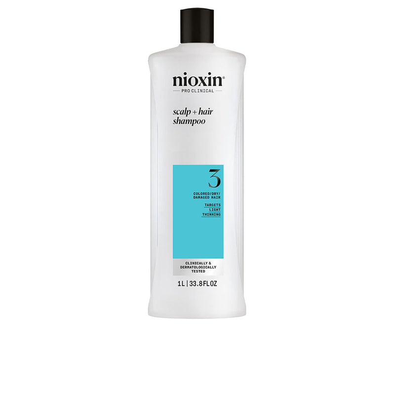 Nioxin System 3 - Shampoo - Dyed And Damaged Hair With Mild Weakening 1000 Ml | Vuodevaatteet.fi