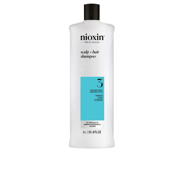 Nioxin System 3 - Shampoo - Dyed And Damaged Hair With Mild Weakening 1000 Ml | Vuodevaatteet.fi