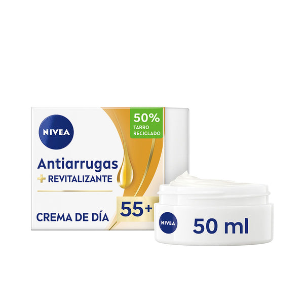 NIVEA Anti-Wrinkle 55+ Elvyttävä Päivävoide SPF15 (50 ml) | Vuodevaatteet.fi