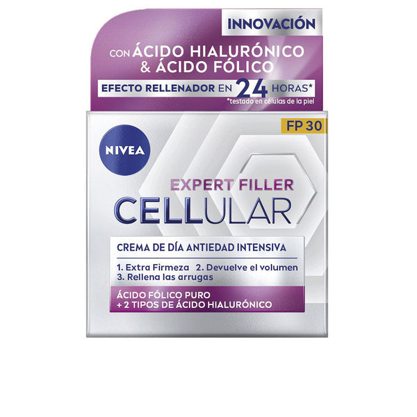 Nivea Cellular filler hyaluronic & folic päivävoide spf30 50 ml | Vuodevaatteet.fi