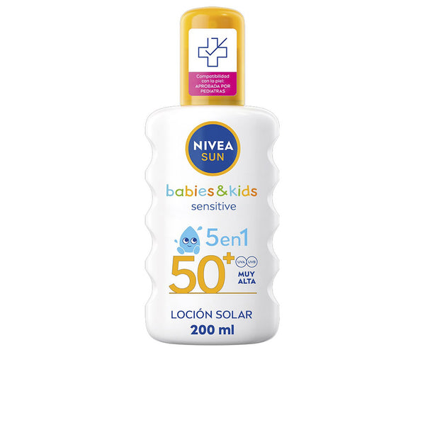 Nivea Sun Babies&Kids 5 In 1 Sun Lotion Spf50+ 200 Ml | Vuodevaatteet.fi