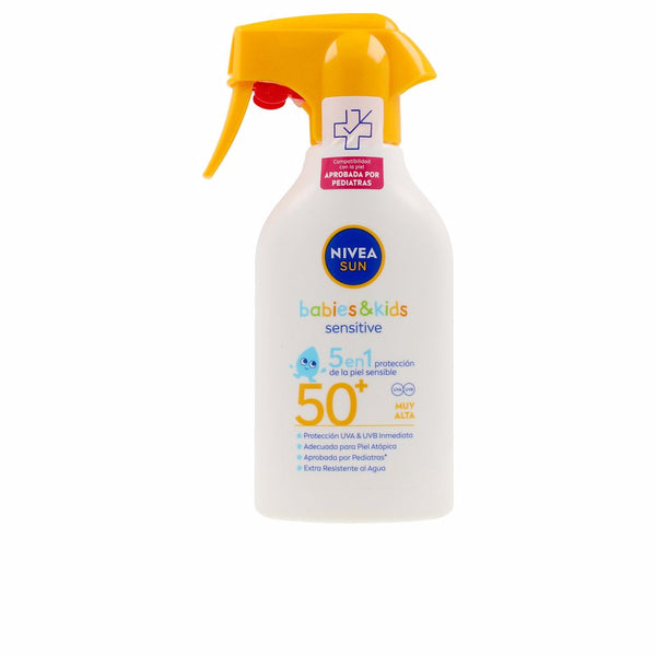 Nivea Sun babies&kids sensitive spf50+ suihke 270 ml | Vuodevaatteet.fi
