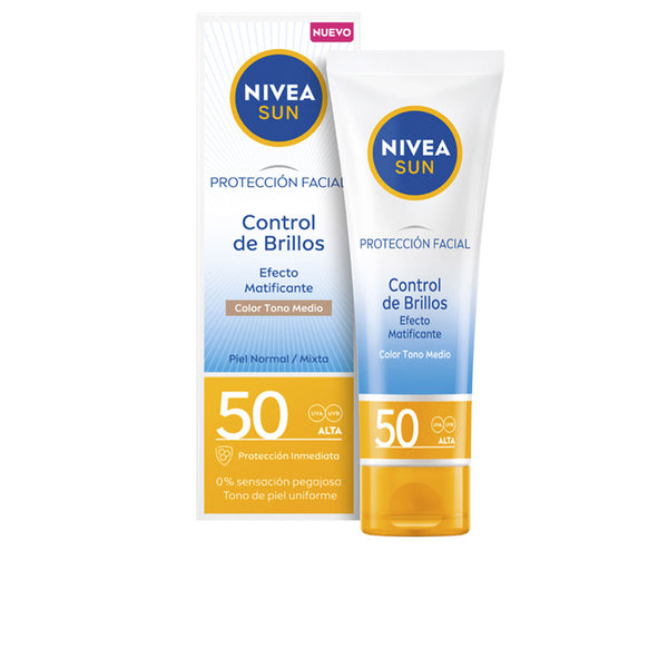 Nivea Sun control shine medium mattifying facial spf50 40 ml | Vuodevaatteet.fi