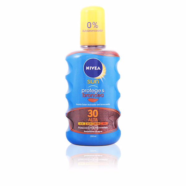 Nivea Sun protege&broncea öljy spf30 200 ml | Vuodevaatteet.fi