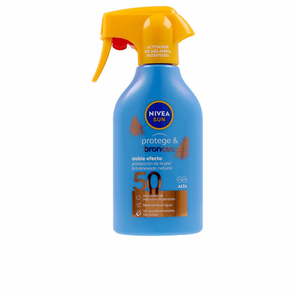 Nivea Sun protege&broncea suojasuihke spf50 270 ml | Vuodevaatteet.fi