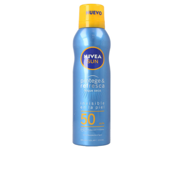 Nivea Sun protege&refresca näkymätön aurinkosuihke spf50 200 ml | Vuodevaatteet.fi
