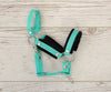 Steckenpferd-Halfter - Mint mit schwarzem Fell
