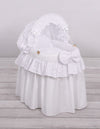 Nukken Kehto - White With Embroidered Lace