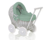 Nukkevaunu - Grey With Pastel Green