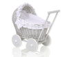 Nukkevaunu - Grey With White