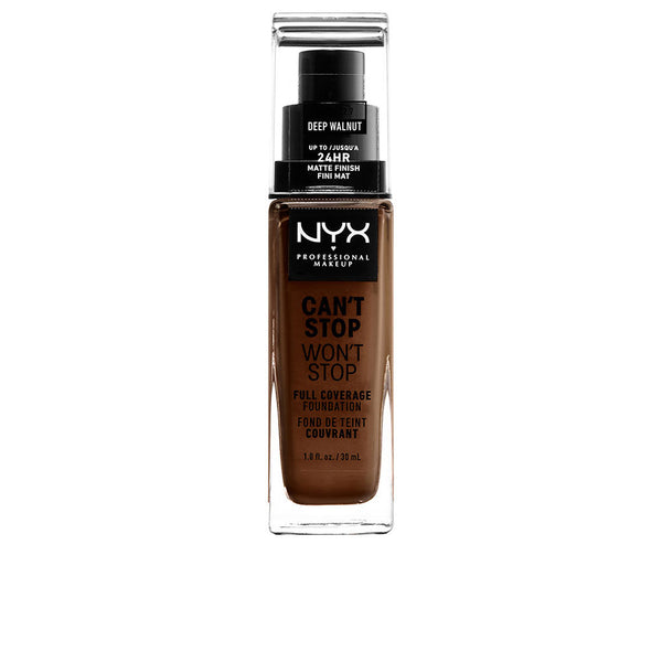 Nyx Professional Make Up Can'T Stop Won'T Stop Full Coverage Foundation #Deep Walnut | Vuodevaatteet.fi