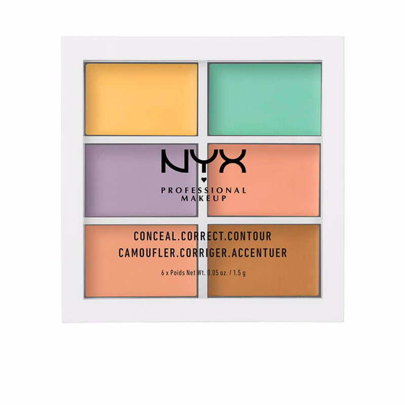 Nyx Professional Make Up Conceal correct contour paletti 6 x 1,5 gr | Vuodevaatteet.fi