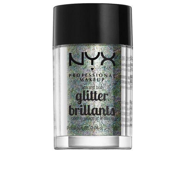 Nyx Professional Make Up Glitter brillants kasvoille ja vartalolle #crystal | Vuodevaatteet.fi