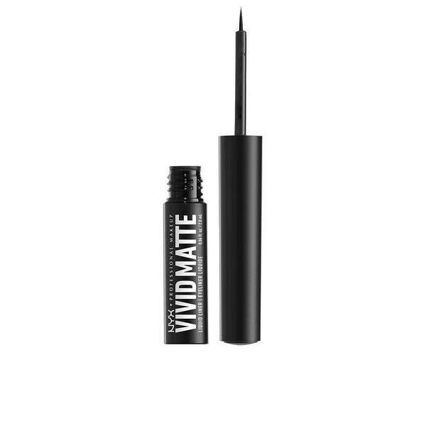 Nyx Professional Make Up Vivid matte nestemäinen rajauskynä #black 2 ml | Vuodevaatteet.fi