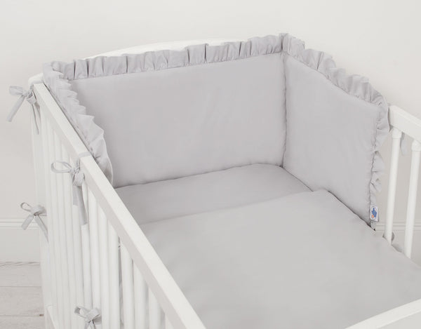 Nestchen für Babybett - Grau