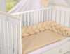 Geflochtene Stoßstange für das Kinderbett - Beige