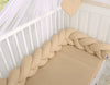 Geflochtene Stoßstange für das Kinderbett - Beige