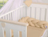 Geflochtene Stoßstange für das Kinderbett - Beige