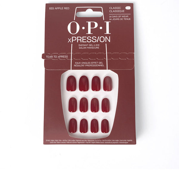 Opi Xpress/On Artificial Nails Iconic Shades #Big Apple Red 30 U | Vuodevaatteet.fi