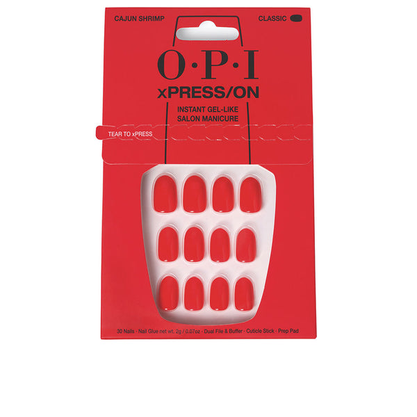 Opi Xpress/On Artificial Nails Iconic Shades #Cajun Shrimp 30 U | Vuodevaatteet.fi