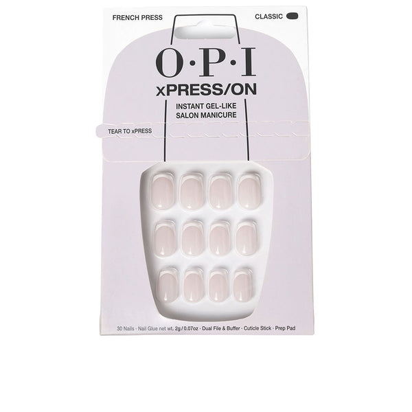 Opi Xpress/On Artificial Nails Nail Art #French Manicure 30 U | Vuodevaatteet.fi