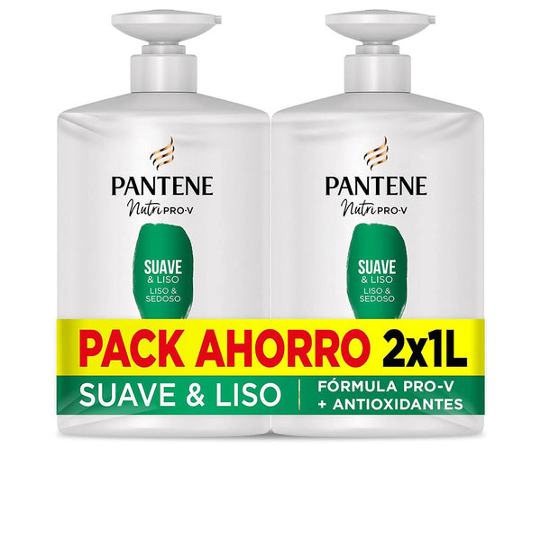 Pantene Soft and smooth shampoo lot 2 x 1000 ml | Vuodevaatteet.fi