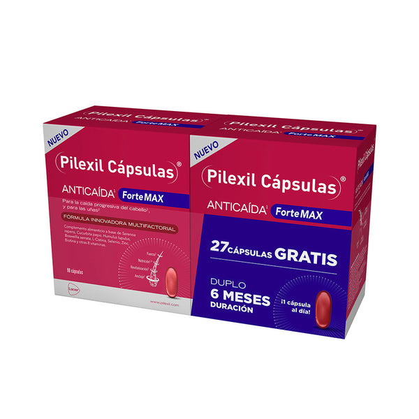 Pilexil Forte Max Anti-Hair Loss Capsules Pack 2 X 90 Units | Vuodevaatteet.fi