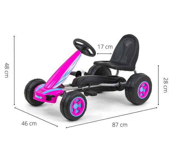 Pinkki Karting polkuauto lapselle - Viper - Vuodevaatteet.fi