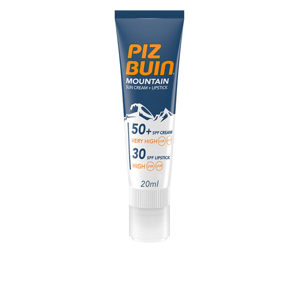 Piz Buin Mountain spf50+ aurinkovoide 20 ml + huulipuna f20 2.3 ml | Vuodevaatteet.fi