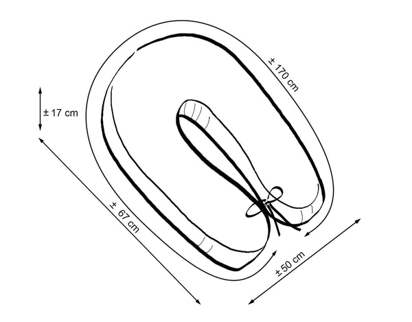 Stillkissen / Schwangerschaftskissen – Blue Stars