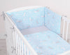 Bettwäsche-Set für Babys - 135x100cm - Blue Rabbits/Gray
