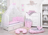 Bettwäsche-Set für Babys – 135x100cm – Pink Rabbits/Grey