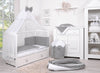 Pussilakanasetti Vauvalle - 120X90cm - Mini Stars White/White