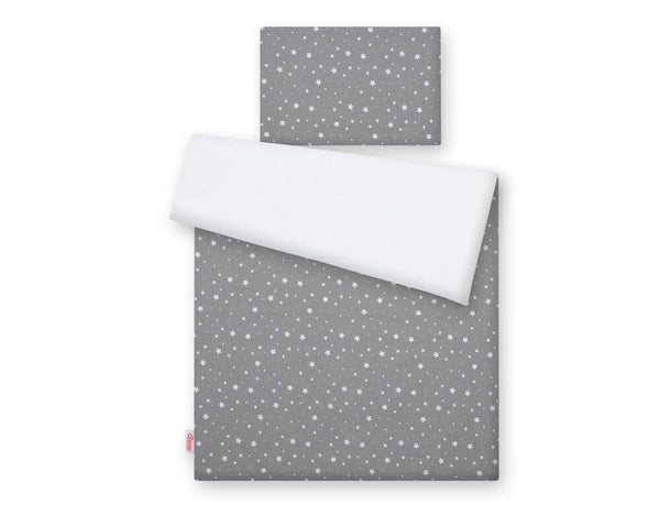 Pussilakanasetti Vauvalle - 120X90cm - Mini Stars White/White