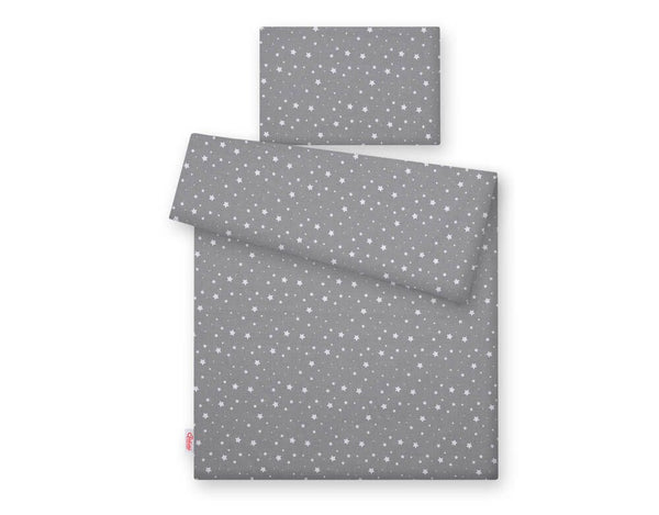 Bettwäsche-Set für Babys - 135x100cm - Mini Stars White