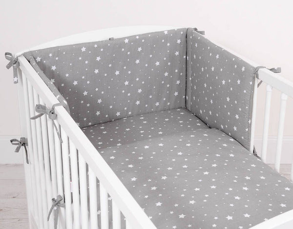 Bettwäsche-Set für Babys - 135x100cm - Mini Stars White