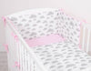Bettwäsche-Set für Babys - 135X100cm - Clouds Grau/Pink