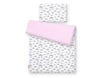 Bettwäsche-Set für Babys - 135X100cm - Clouds Grau/Pink