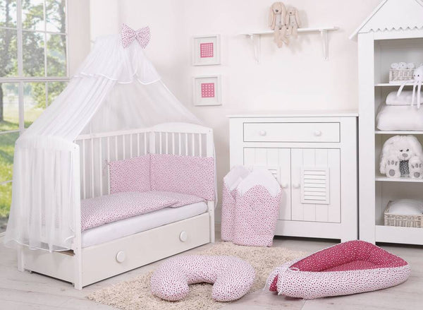 Bettwäscheset für Babys - 120X90cm - Burgundy Stars
