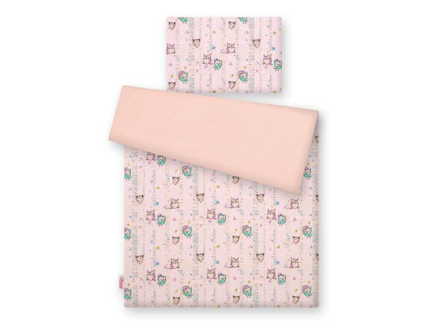 Bettwäsche-Set für Babys – 120x90cm – Eulen Creme