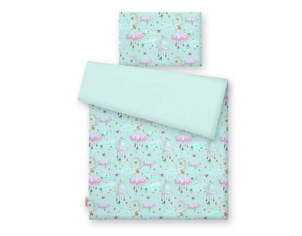 Bettwäsche-Set für Babys - 135x100cm - Moons Mint