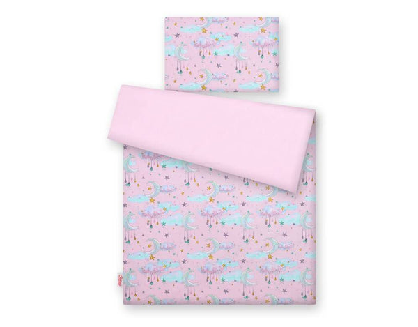 Bettwäsche-Set für Babys - 135x100cm - Moons Pink
