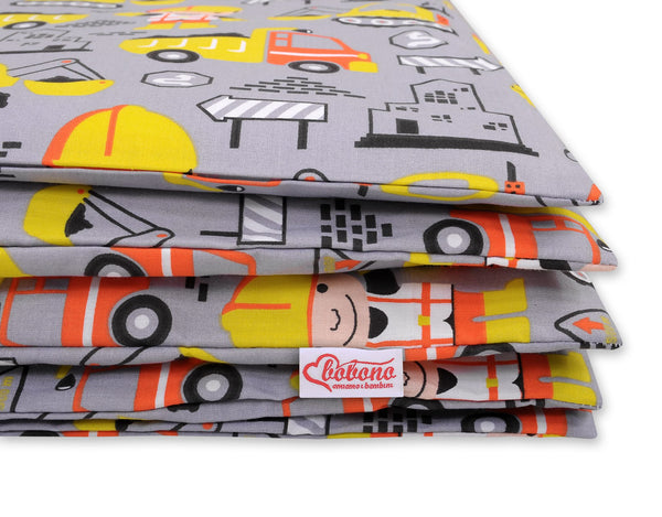 Bettwäsche-Set für Babys - 120x90cm - Gelbe Bagger