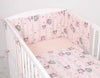 Bettwäscheset für Babys - 135x100cm - Eulen Creme