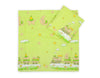 Vauvan peitto 77x77cm ja tyyny  - Fun green train